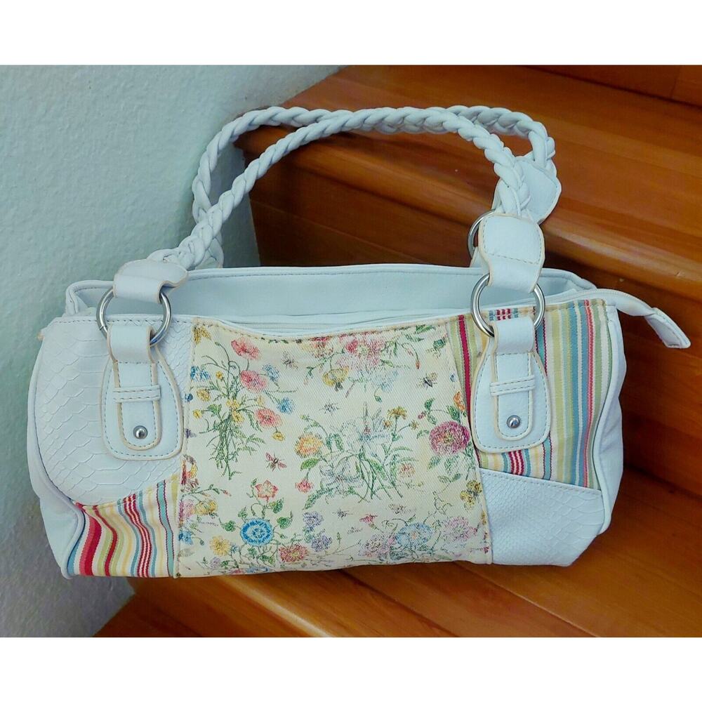 WOMENS Sag Harbor Purse White/Floral Print Shoulder Bag
